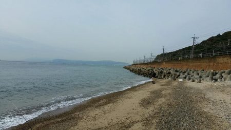 未明～昼まで須磨海岸西側をランガン。貧果に終わりました…。